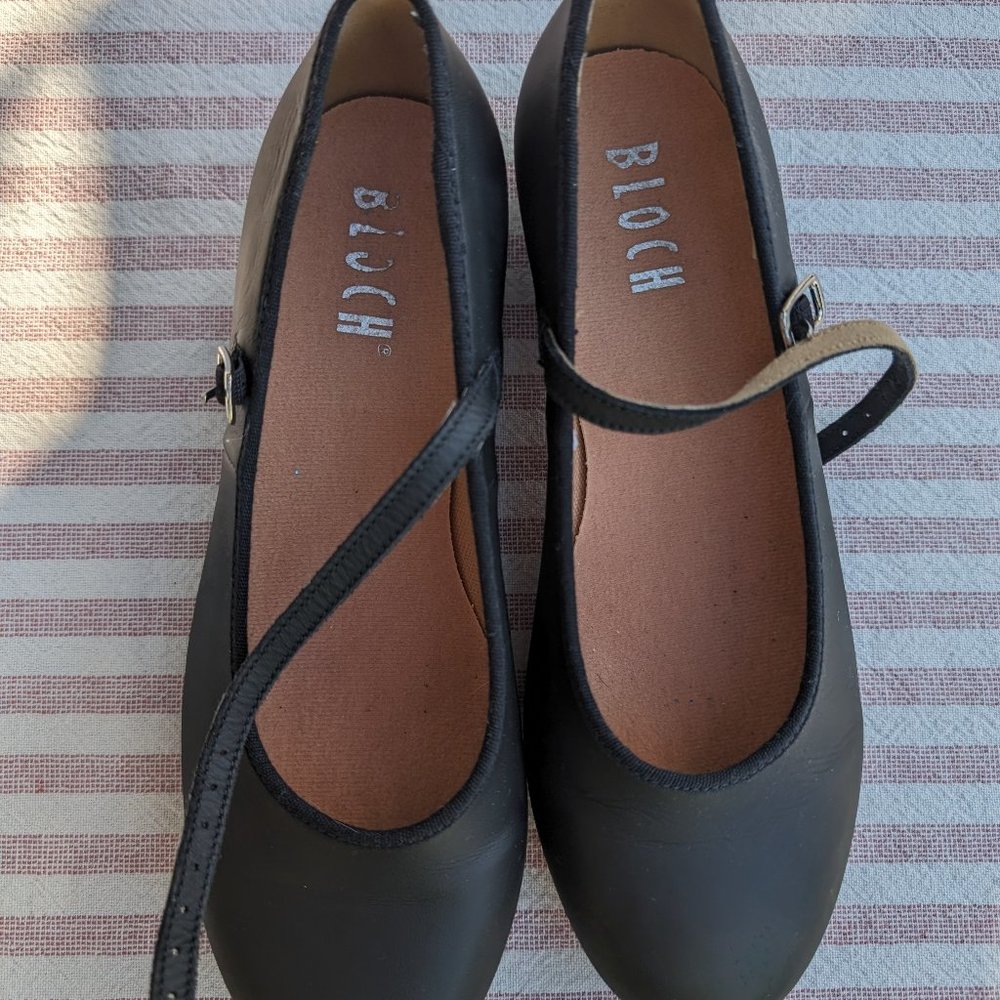 Bloch Girl's Tap Shoes, Size 7 1/2, Black